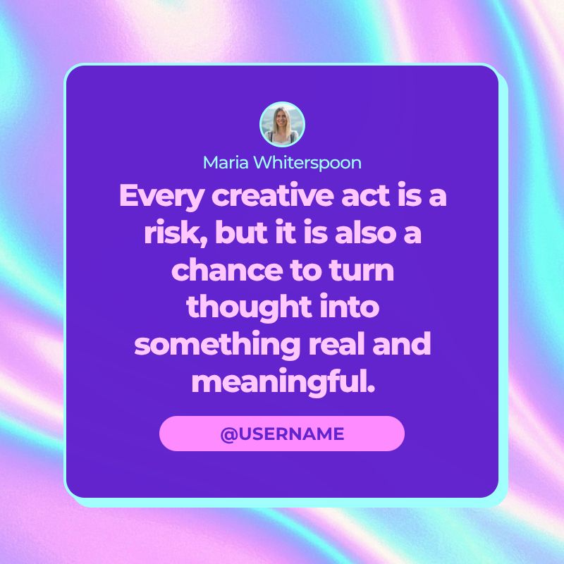 Violet Pink Dynamic Gradient Tweetagram Post